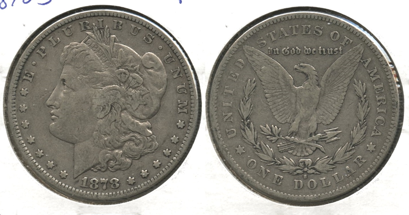 1878-S Morgan Silver Dollar F-12 #b