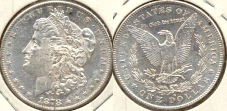 1878-S Morgan Silver Dollar MS-60 b