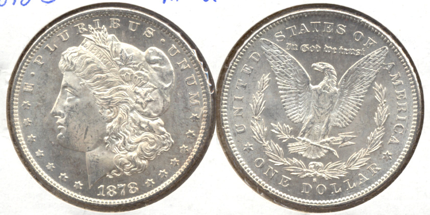 1878-S Morgan Silver Dollar MS-60 c