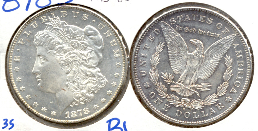 1878-S Morgan Silver Dollar MS-60 i