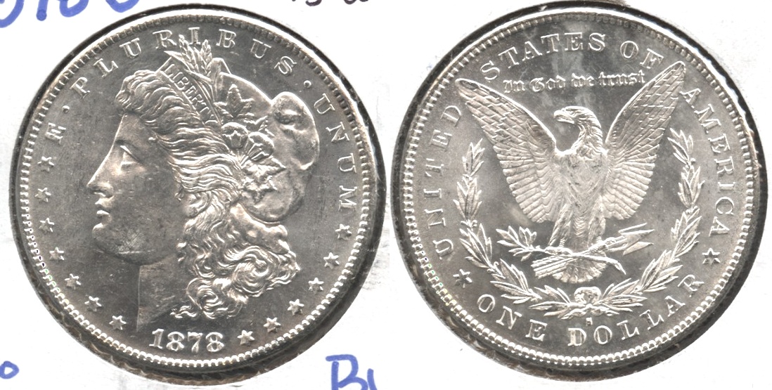 1878-S Morgan Silver Dollar MS-60 #p