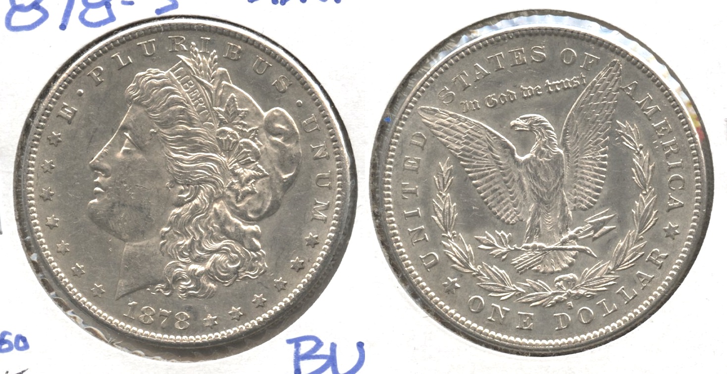 1878-S Morgan Silver Dollar MS-60 #t