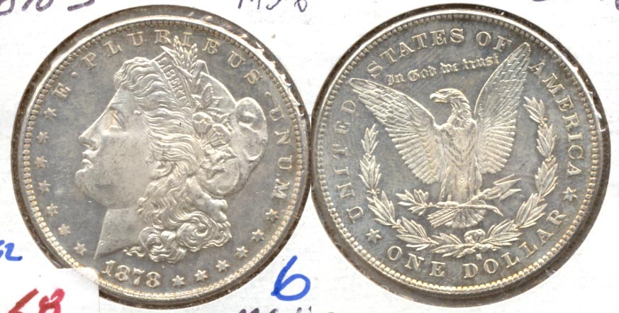 1878-S Morgan Silver Dollar MS-63 b