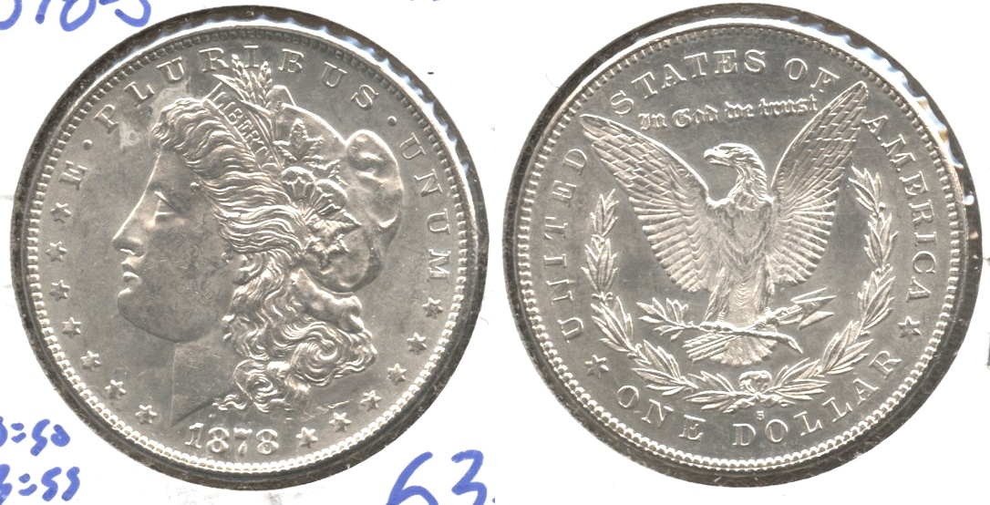 1878-S Morgan Silver Dollar MS-63 #d