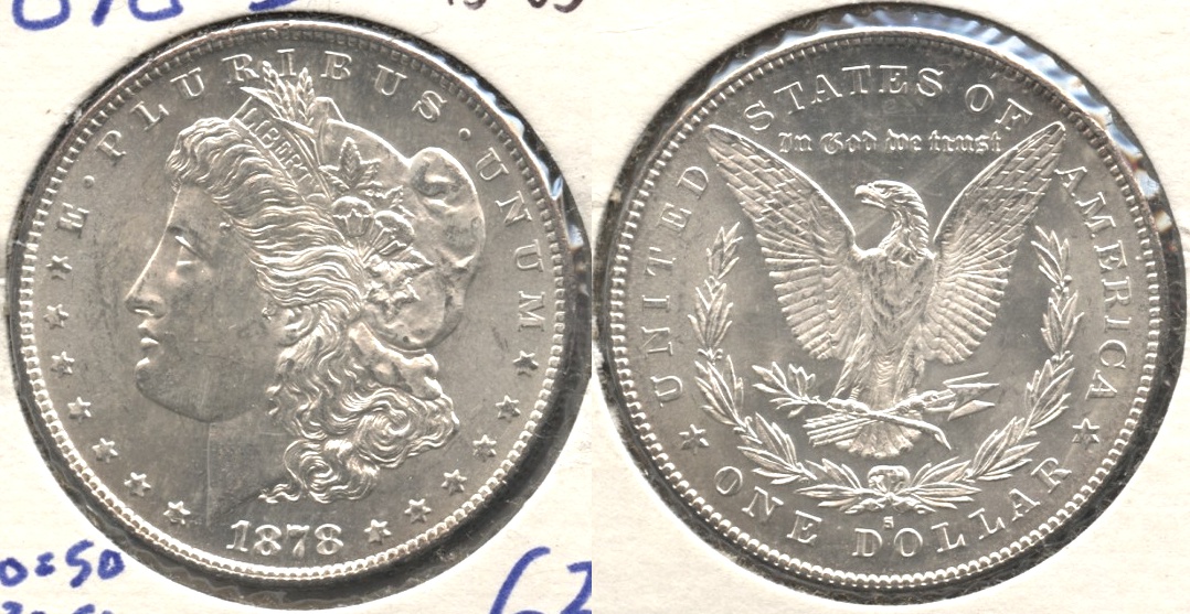 1878-S Morgan Silver Dollar MS-63 #g