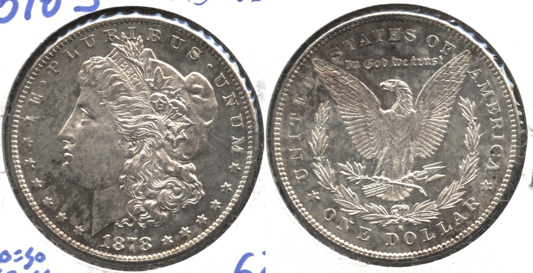1878-S Morgan Silver Dollar MS-63 #j