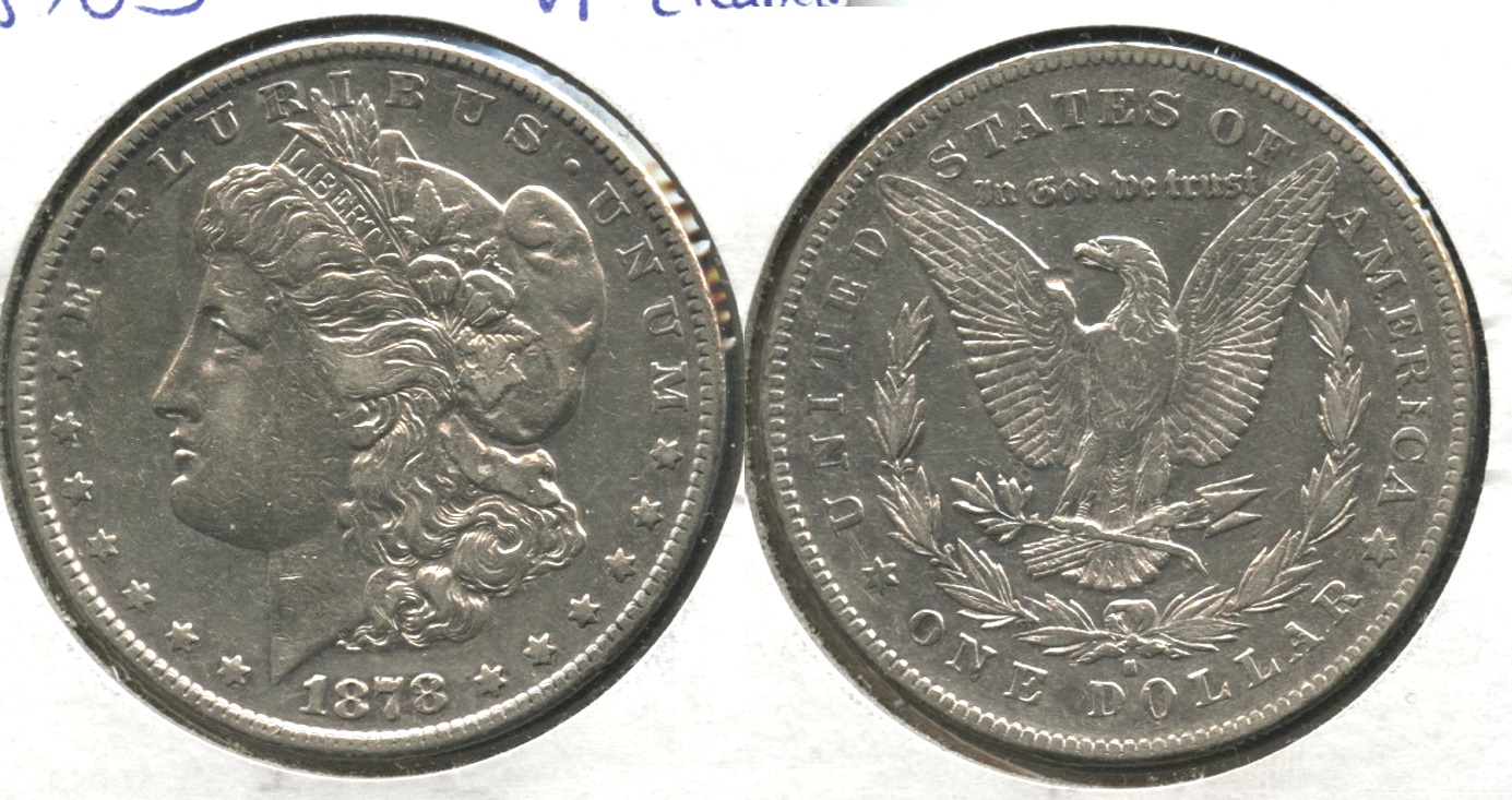 1878-S Morgan Silver Dollar VF-20 #b Cleaned