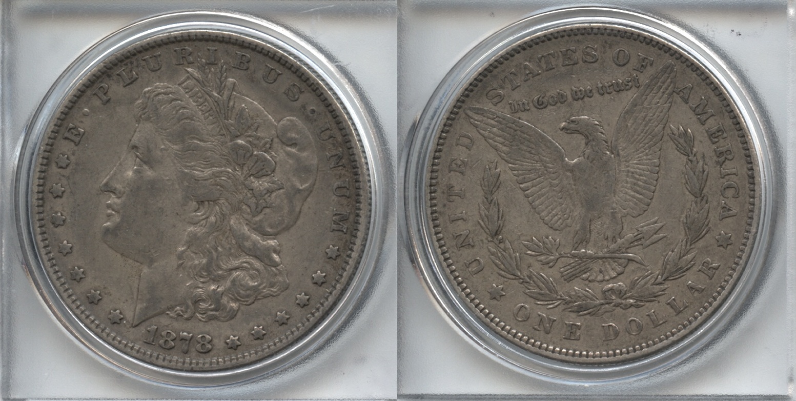 1878 Morgan Silver Dollar 7 Tailfeathers VF-20 #d VAM-30 Extra Talon