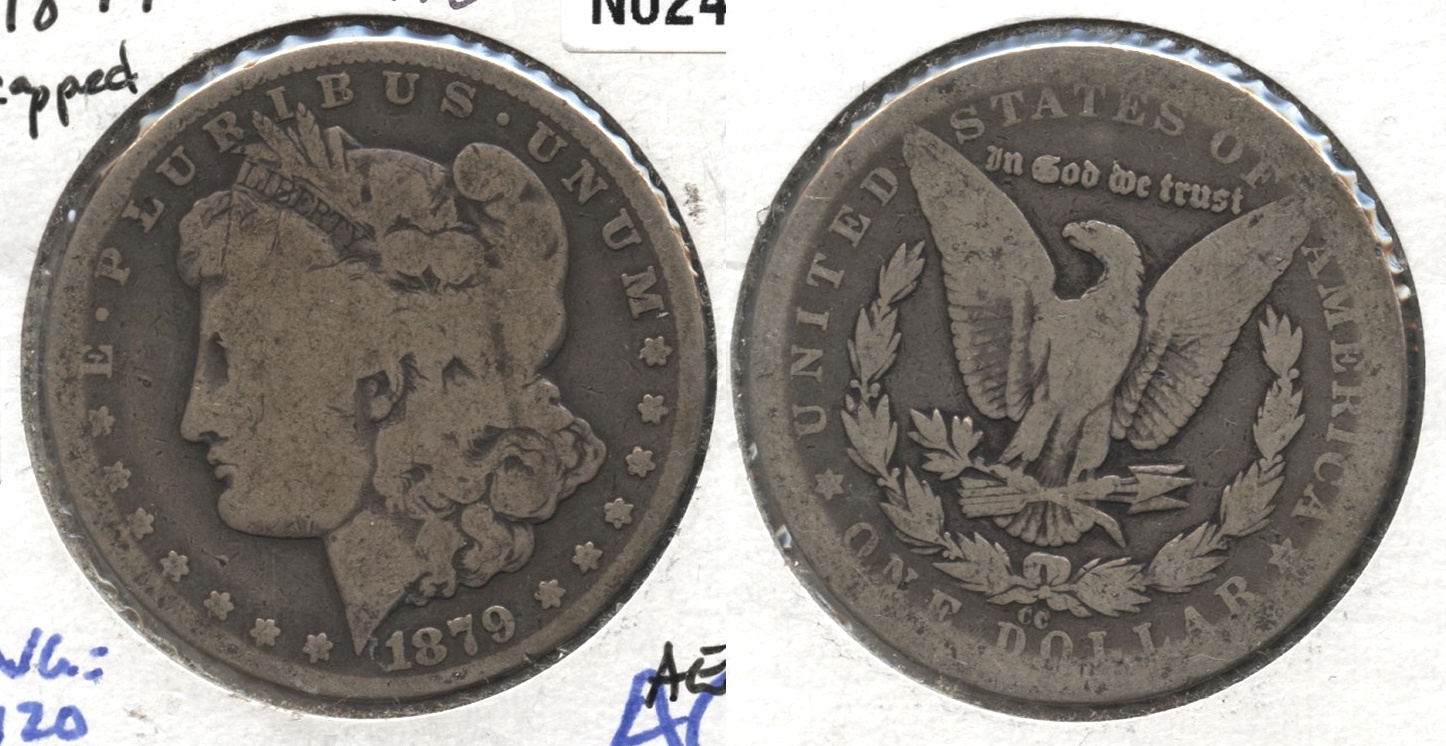 1879-CC Morgan Silver Dollar AG-3