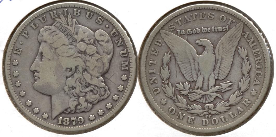 1879-CC Morgan Silver Dollar VG-8 Scratch