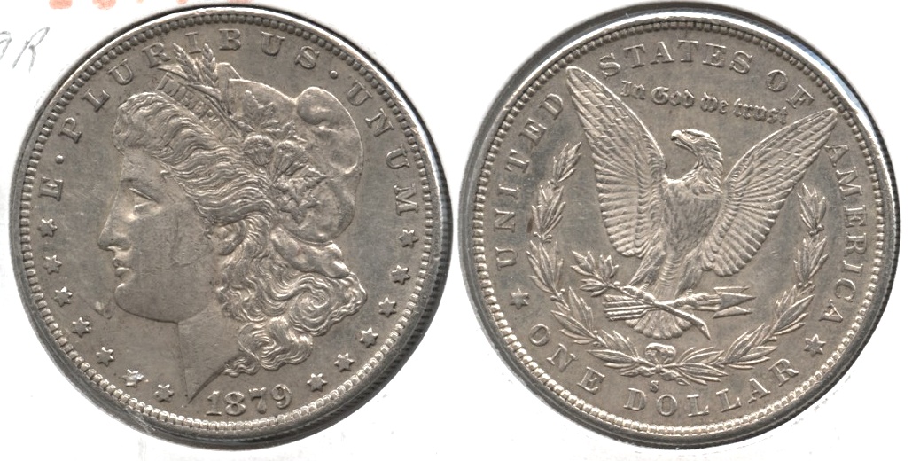 1879-S Morgan Silver Dollar AU-50