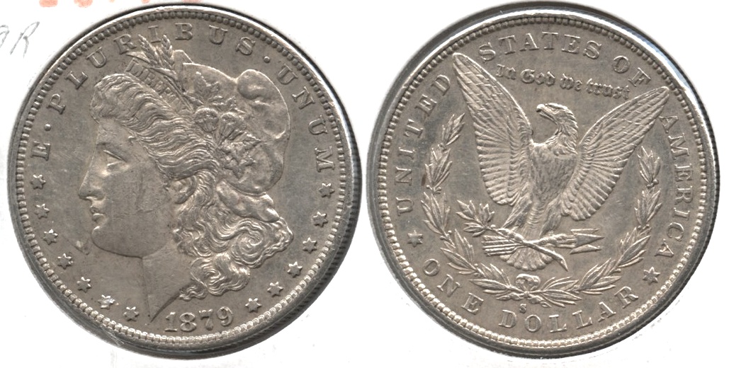 1879-S Morgan Silver Dollar AU-50
