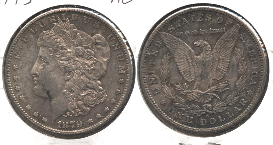 1879-S Morgan Silver Dollar AU-50 #b