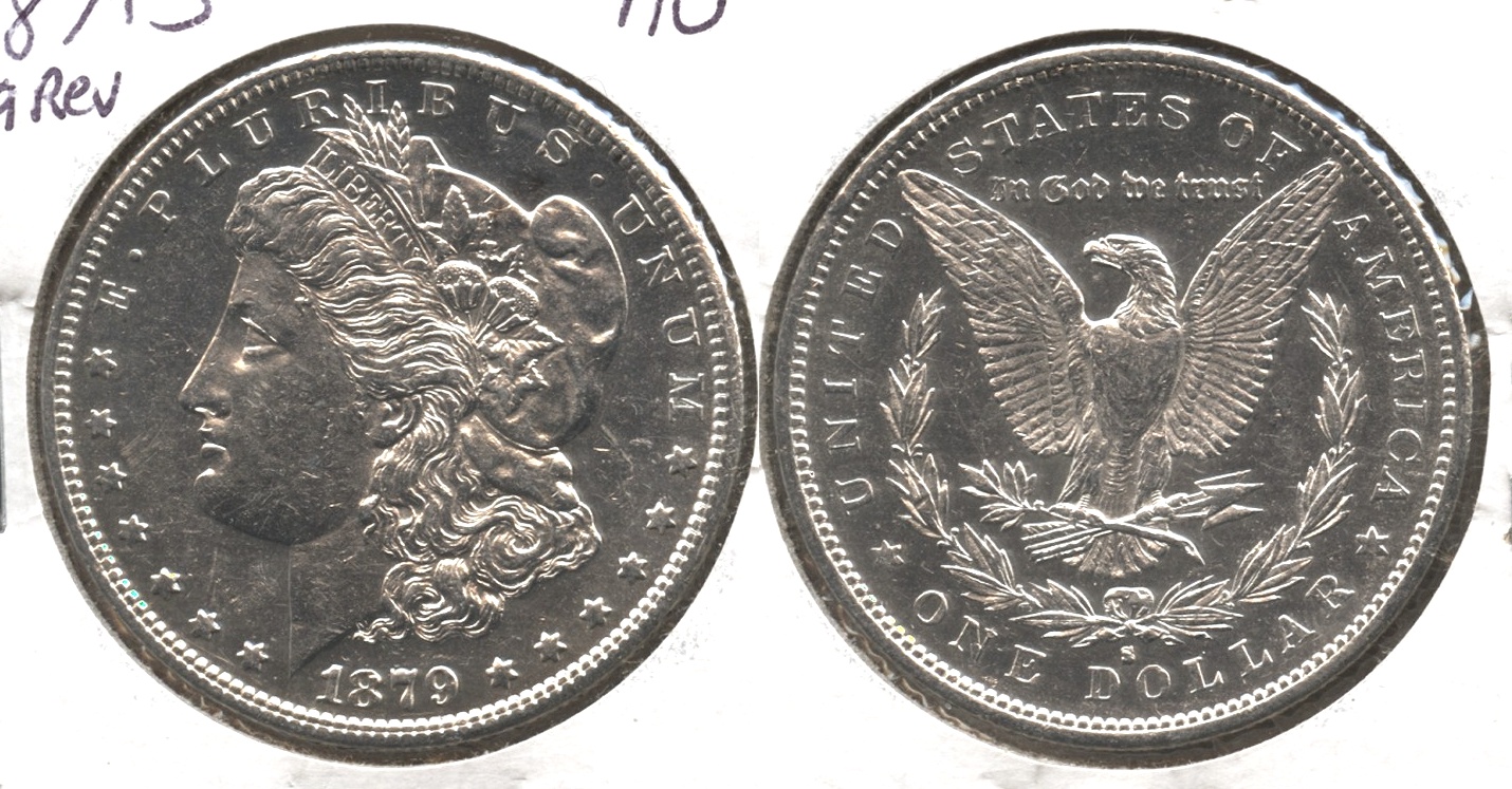 1879-S Morgan Silver Dollar AU-50 #f