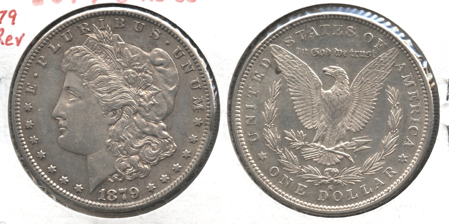 1879-S Morgan Silver Dollar AU-50 #g