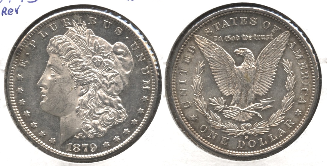 1879-S Morgan Silver Dollar AU-55