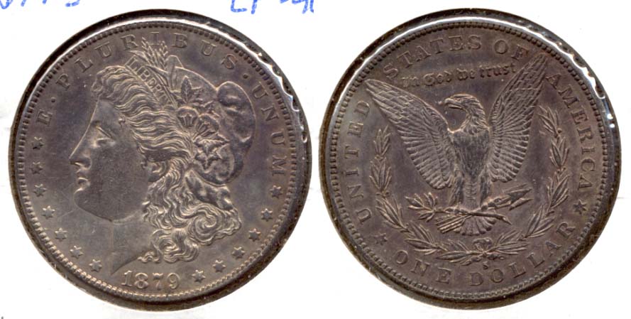 1879-S Morgan Silver Dollar EF-40 a