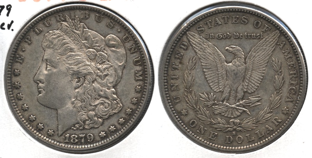 1879-S Morgan Silver Dollar EF-45 #e