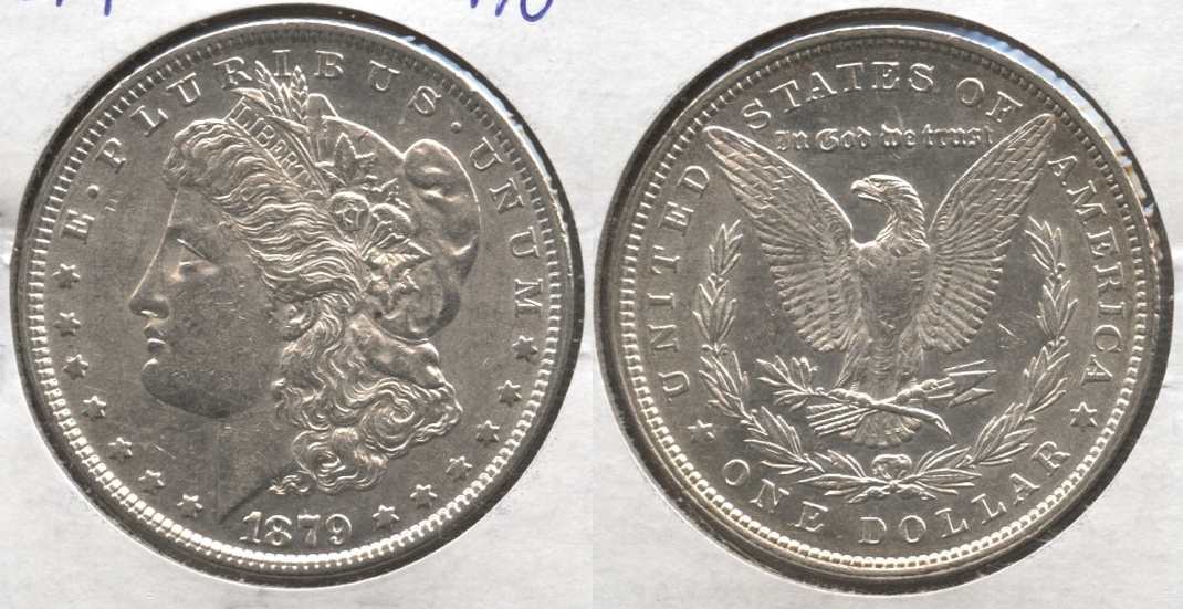 1879 Morgan Silver Dollar AU-50 #a