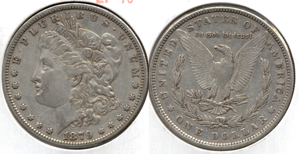 1879 Morgan Silver Dollar EF-40 h