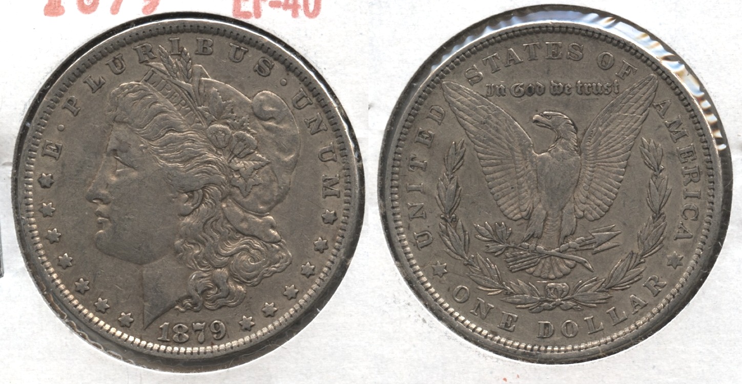 1879 Morgan Silver Dollar EF-40 #u
