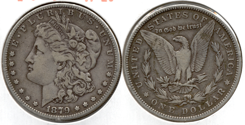 1879 Morgan Silver Dollar Fine-15