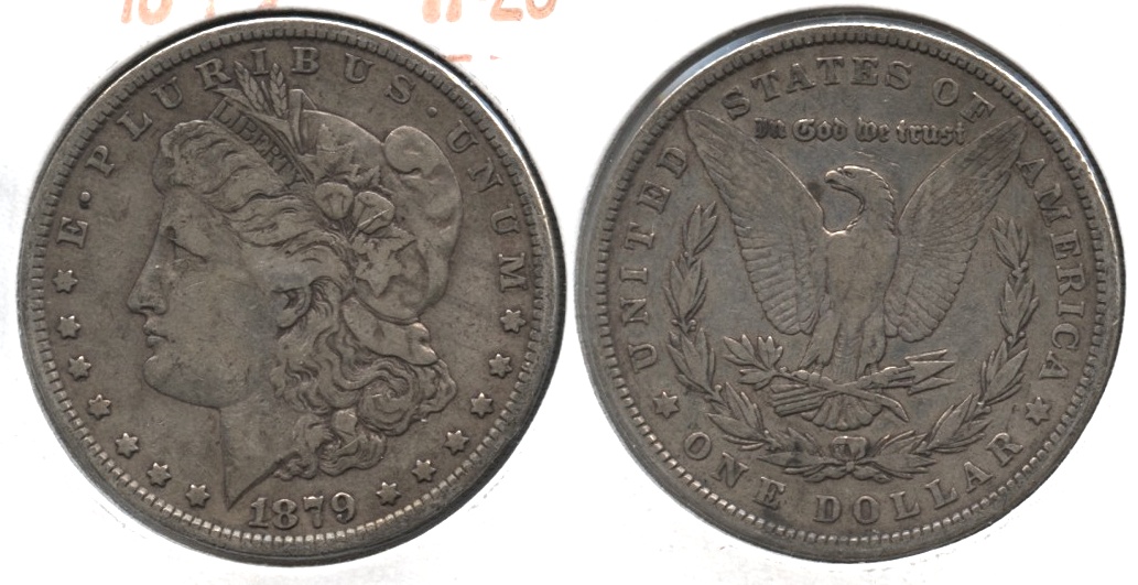 1879 Morgan Silver Dollar VF-20 l