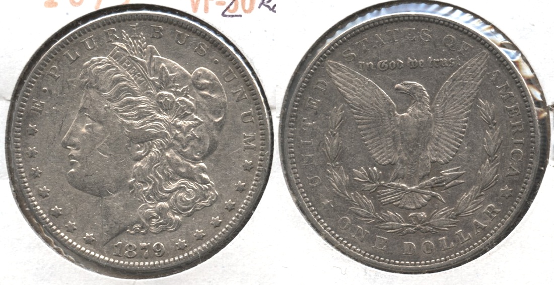 1879 Morgan Silver Dollar VF-20 #p Light Roughness