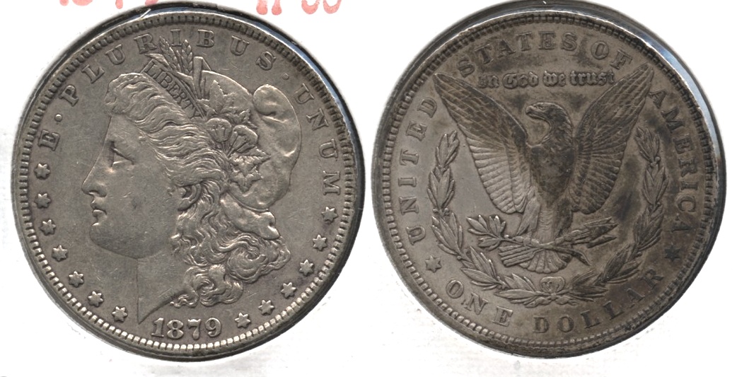 1879 Morgan Silver Dollar VF-30 f