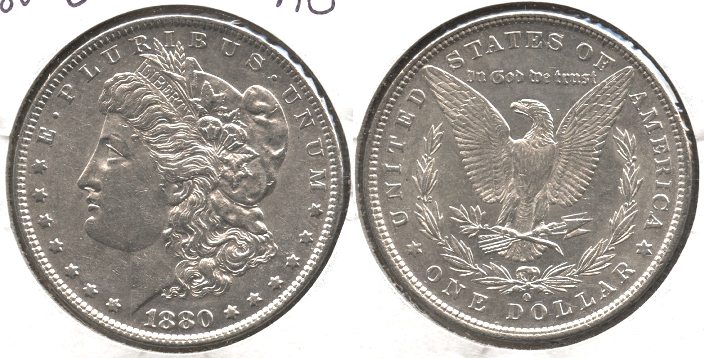 1880-O Morgan Silver Dollar AU-50