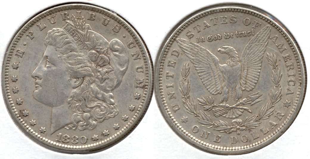 1880-O Morgan Silver Dollar EF-40 i