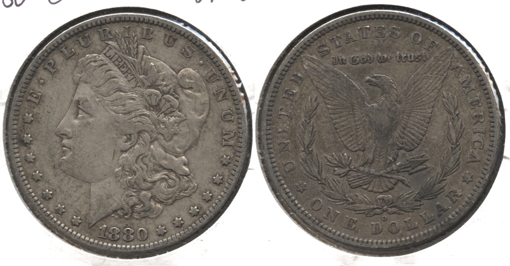 1880-O Morgan Silver Dollar VF-30 #d
