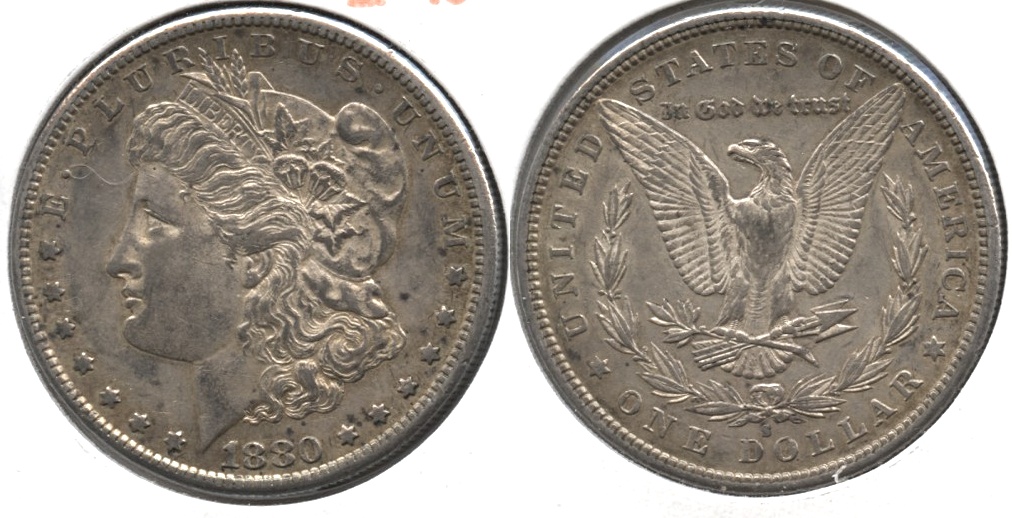 1880-S Morgan Silver Dollar EF-40 f