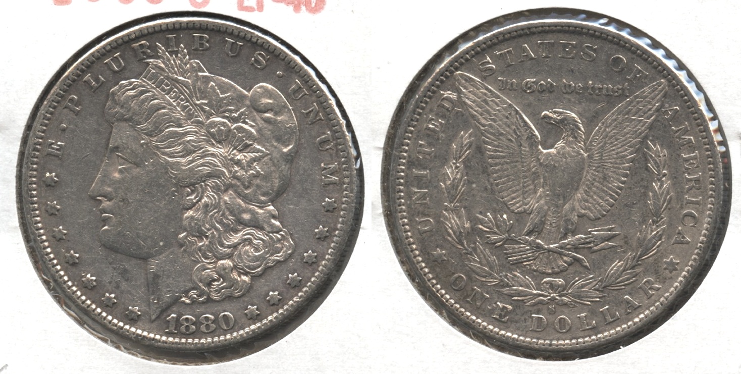1880-S Morgan Silver Dollar EF-40 #k