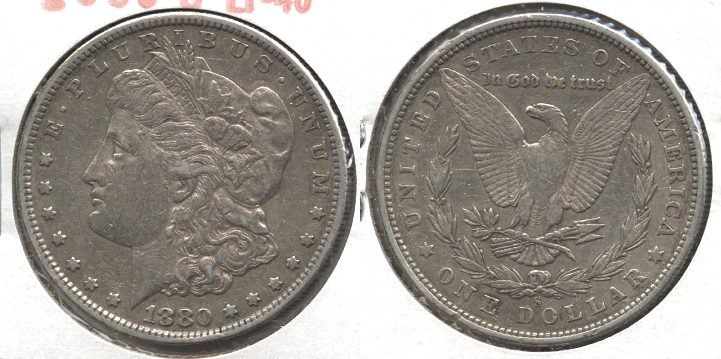 1880-S Morgan Silver Dollar EF-40 #l