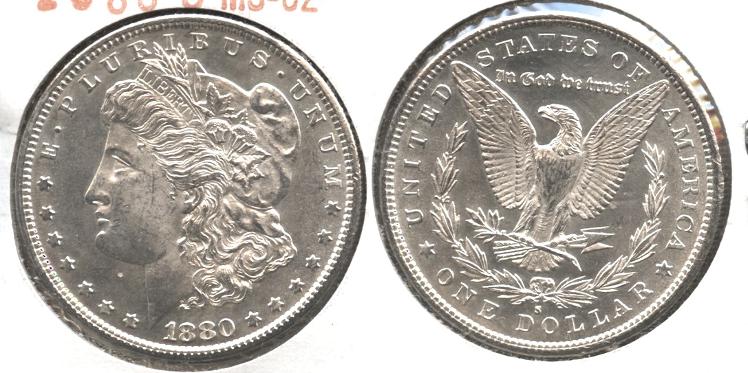 1880-S Morgan Silver Dollar MS-62