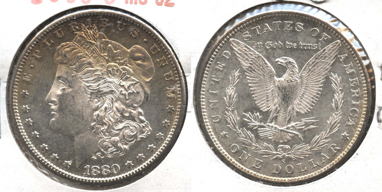 1880-S Morgan Silver Dollar MS-62 #c