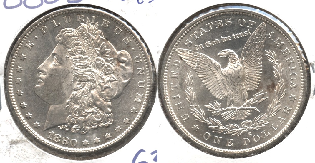 1880-S Morgan Silver Dollar MS-63 #c