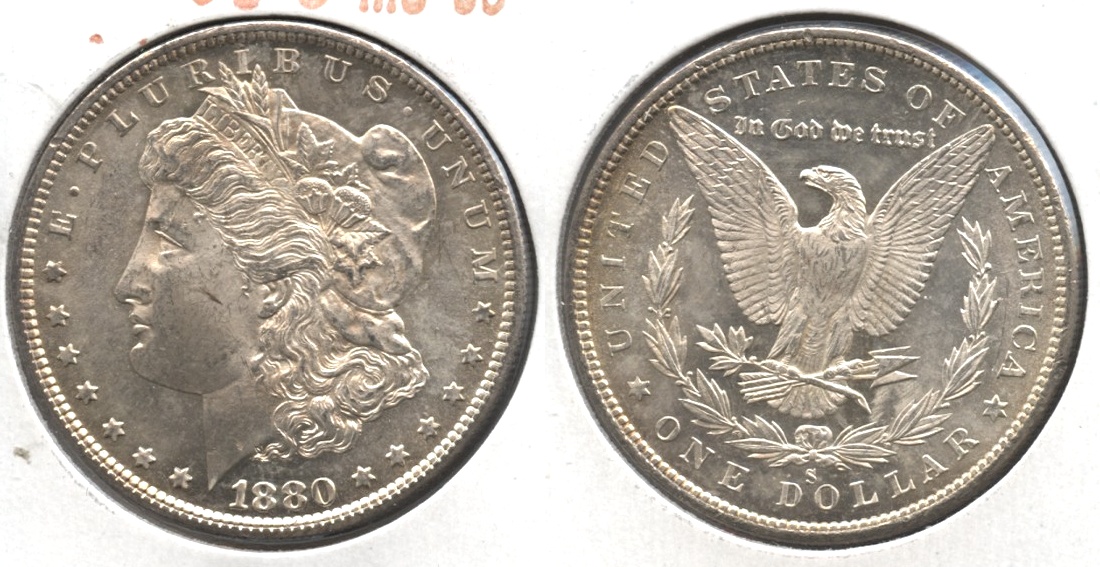 1880-S Morgan Silver Dollar MS-63 #f