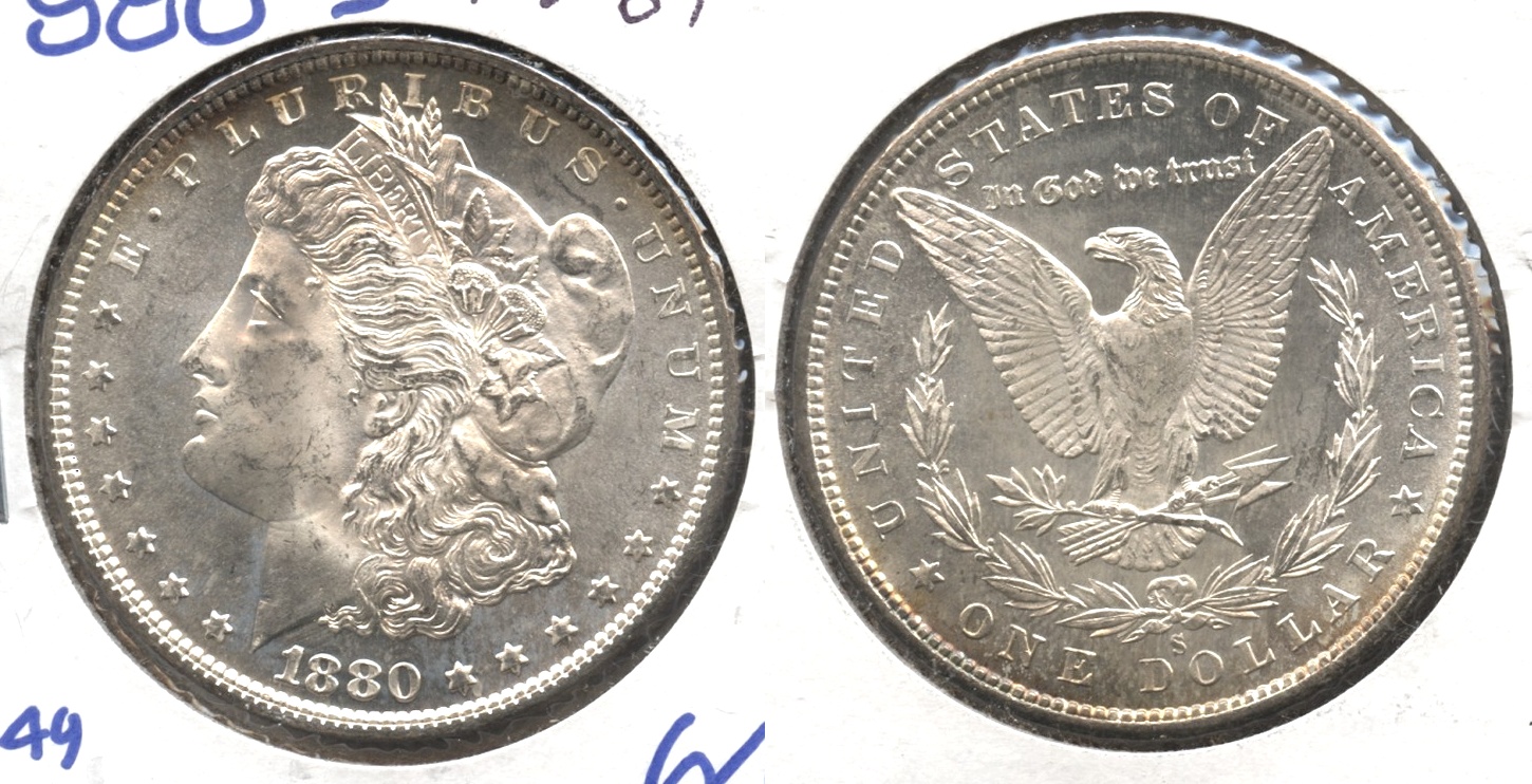 1880-S Morgan Silver Dollar MS-64 #c