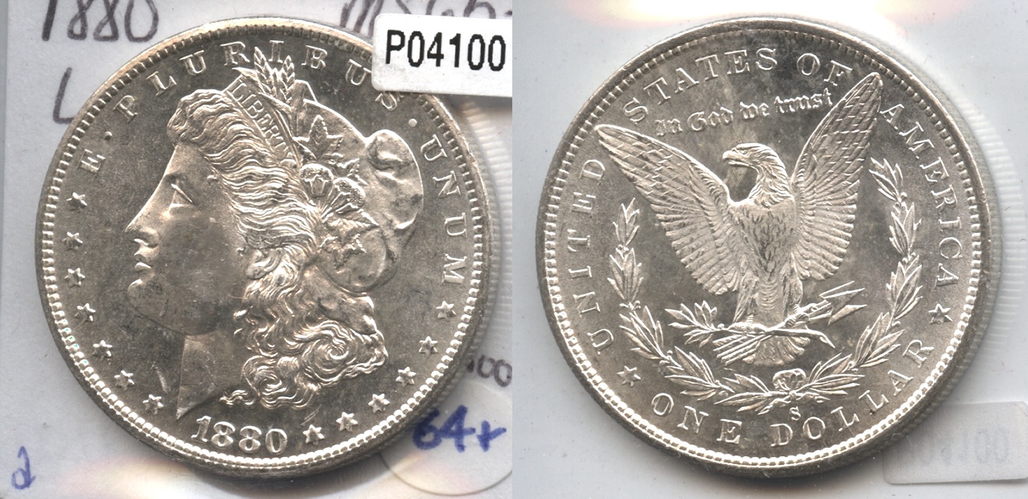 1880-S Morgan Silver Dollar MS-64 #d