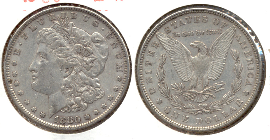 1880 Morgan Silver Dollar EF-40 b