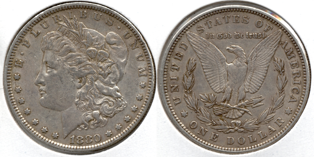 1880 Morgan Silver Dollar EF-40 k