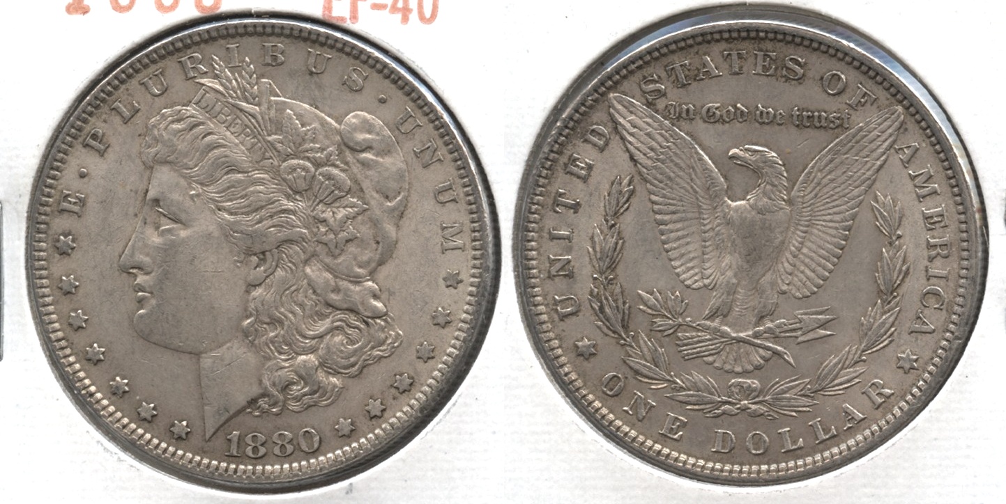 1880 Morgan Silver Dollar EF-40 #o