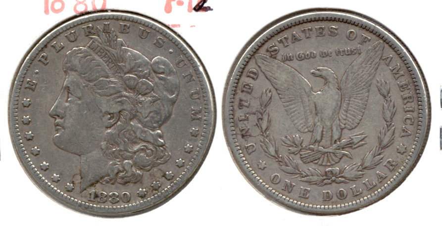 1880 Morgan Silver Dollar Fine-12