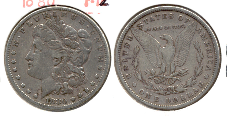 1880 Morgan Silver Dollar Fine-12
