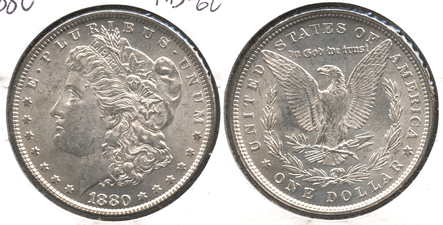 1880 Morgan Silver Dollar MS-60