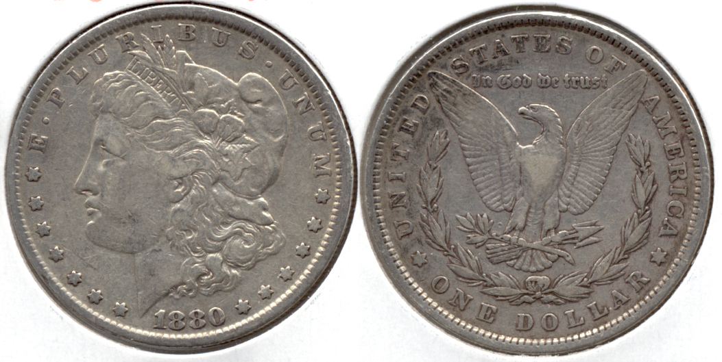 1880 Morgan Silver Dollar VF-20 g