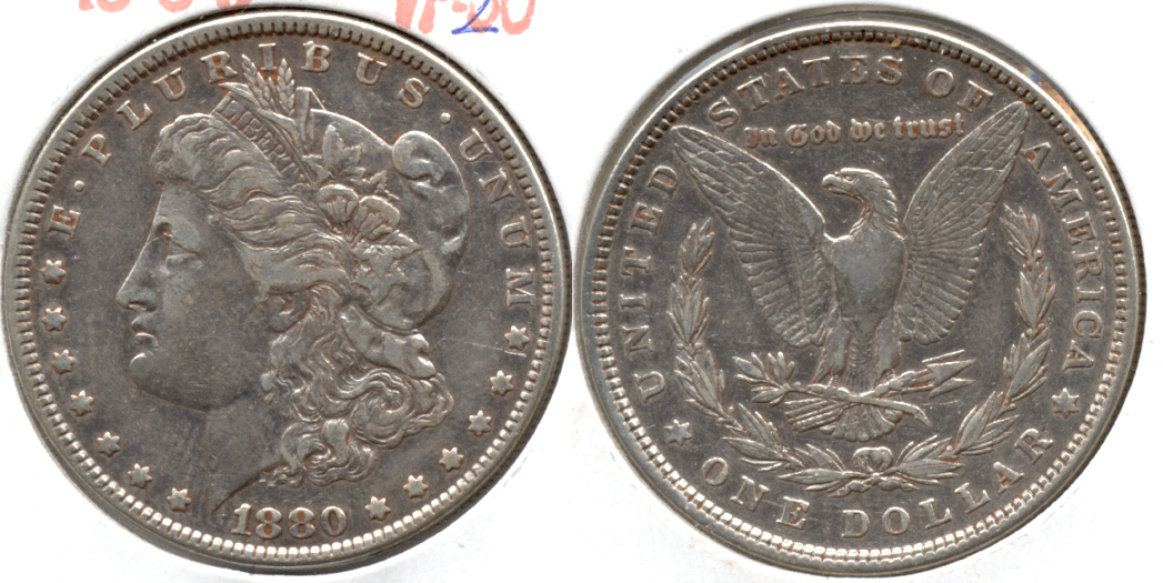 1880 Morgan Silver Dollar VF-20 i