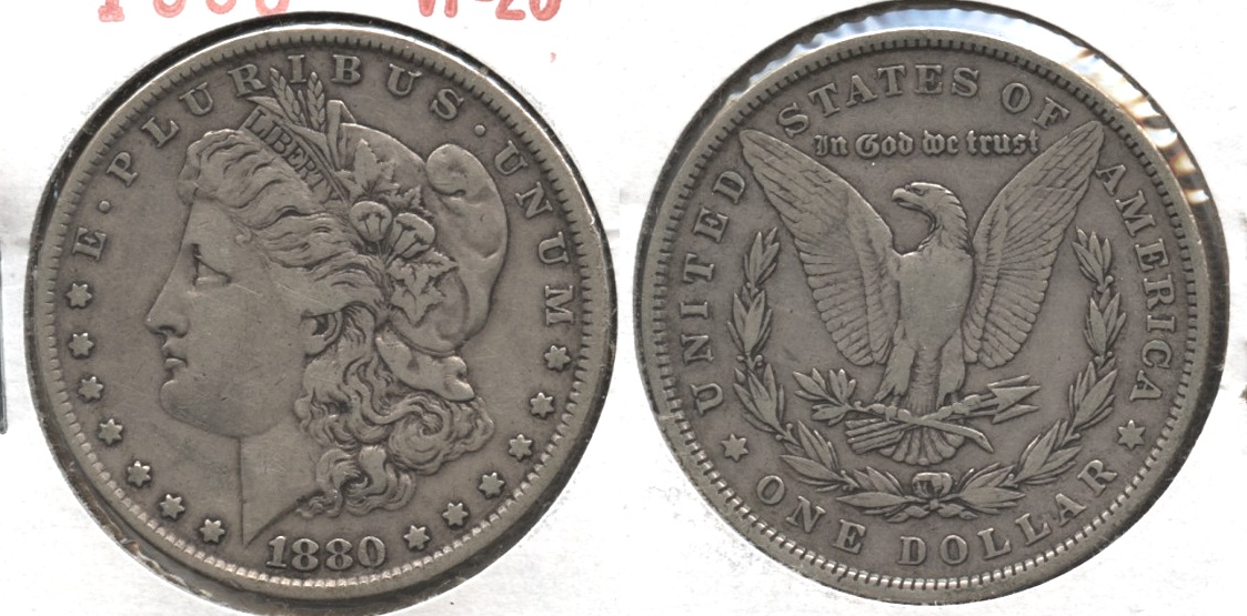 1880 Morgan Silver Dollar VF-20 #o